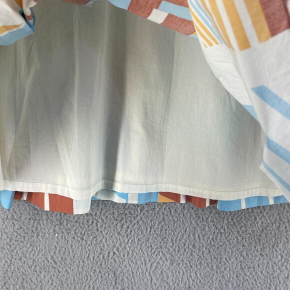 LL Bean Dress Cotton Flare Womens Colorful Size 8 Retro Pinup Knee - Picture 11 of 13